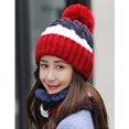 thumbnail image 6 of Winter Fashion Warm Elastic Soft Ear Protection Knitted Scarf Hat Fleece Lined Beanie Hat, 6 of 6