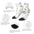 thumbnail image 5 of Silaia Bluey Print Adult Socks,Ankle Athletic Running Socks,Cushioned Breathable Low Cut Sports Tab Socks for Men and Women,Moisture-Wicking Crew Socks, 5 of 7