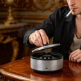 thumbnail image 1 of Rechargeable Ashtray with Automatic Absorption Function,Negative Ion Smoke Odor Eliminator for Indoor,Portable Wireless Desktop Ash Tray for Home Car,Aromatherapy Function Modern White Gray Style, 1 of 5