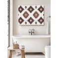 thumbnail image 6 of Red Aztec Wall Art for Living Room,Canvas Picture Wall Decor for Bathroom Bedroom,Southwest Boho Abstract Geometric Aesthetic Painting Artwork for Office Kitchen Hallway Dining Room Decor 20"x24", 6 of 8