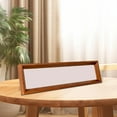 thumbnail image 4 of Wooden Painting Frame, Wood Art Frame, Wall Mount Or Tabletop Rectangular Picture Frame Panoramic Frame For Dining Room, Walnut Color, 14cmx42cm,Walnut Color,10.5cmx32cm, 4 of 6