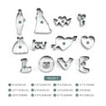 thumbnail image 2 of Eespoir 12 Pcs Valentine's Day Cookies Cutters Set, Food-Grade Stainless Steel Cookies Cutters, Valentines Shapes Heart, Baking Tools, 2 of 5