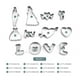 thumbnail image 3 of Fiudx Juego de Cortadores de Galletas para San Valentín, Acero Inoxidable Apto para Uso Alimentario, Diseños En Forma de Corazón, Bordes Doblados Seguros, Perfecto para Repostería y Manualidades, Uso, 3 of 6