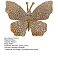 thumbnail image 7 of Soumake Women Brooch Butterfly Shape Rhinestone Vinatge Anti-slip Bag Coat Collar Hat Scarf Decoration Clothes Pin Party Prom Garment Jewelry, 7 of 7