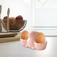 thumbnail image 3 of Rack Shelving Unit for Living Space - Handmade Ceramic Rabbits Egg Cups Holder Breakfast Tableware Practical Decorative Display Rack, 3 of 3