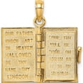 thumbnail image 4 of 14K 3-D Blue Enamel Bible Book w Moveable Pages Charm Yellow Gold Material Artisan Delicate Luxurious Celebrate milestones with style and brilliance, 4 of 5