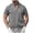 Grey, variant on Hawaiian Shirt for Men Short Sleeve Lapel Neck Solid Color Blouse Short Sleeve T-Shirt Hop Pattern Cool Vacation Button Down Tops