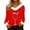 Women Christmas Sweatshirt-B269 Multicolor, variant on Mifsaly Merry Christmas Sweatshirt Women Tunic Faux Fur Collar and Cuffs Loose Pullover Tops Classic V Neck Long Sleeve Blouse Holiday Movies Watching Shirt 2025 Festival Party Loungewear