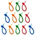 thumbnail image 4 of GOOHOCHY Organizador de cables de silicona ajustable, bridas para cables reutilizables, colores mezclados, 12 Uds., 4 of 7