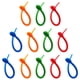 thumbnail image 4 of GOOHOCHY Organizador de cables de silicona ajustable, bridas para cables reutilizables, colores mezclados, 12 Uds., 4 of 7