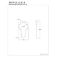thumbnail image 2 of Kingston Brass SRCR120 Edenscape Anneaux de Rideau de Douche à Rouleau Noir Mat - Lot de 12 - 6 x 6 x 6 Po., 2 of 2