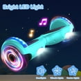 thumbnail image 6 of LIEAGLE Bluetooth Hoverboard 6.5" Two-Wheel Self Balancing Electric Scooter 24V 10MPH Hover Board with Lights for Kids Adults Green, 6 of 8
