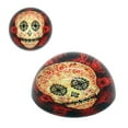 thumbnail image 1 of Day Of The Dead Red Paperweight 7.5x7.5x3.5cm, 1 of 2