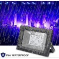 thumbnail image 3 of [2 Pieces] Led Black Light Spotlight, Lunsy Uv Floodlight 30 W Black Light Lamp Party Light, Ip66 Waterproof Fluorescence Black Light With 150 Leds Uv, 3 of 5