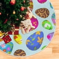thumbnail image 5 of FMSHPON Easter Xmas Christmas Tree Skirt Stand Mat for Holiday Party Decoration Indoor Outdoor 48 inches, 5 of 6