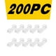 thumbnail image 1 of Xihbxyly Principal Abrazadera de Fijación Transparente para Organizador de Cables de Escritorio, Autoadhesiva, 200 Piezas, 1 of 1
