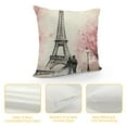 thumbnail image 4 of HENGT  Throw Pillow Covers, Oil Painting Paris European City Landscape France Eiffel Tower Pillow Cases Home Decorative Square Pillowcases, 4 of 5