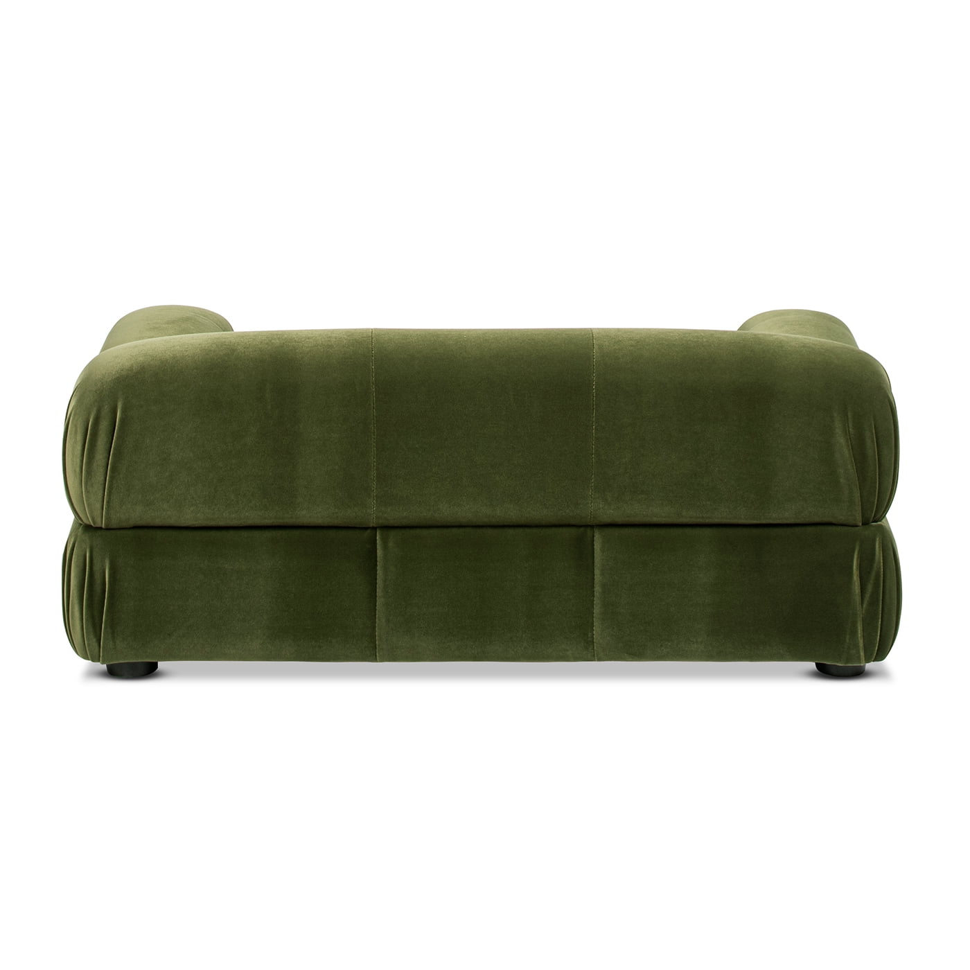 Marcel 36" Upholstered Modern Small to Medium Pet Bed, Dog or Cat, Olive Green Performance Velvet