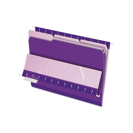 Pendaflex Interior File Folders 1/3 Cut Top Tab Letter Violet 100/Box 421013VIO
