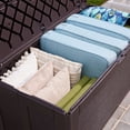 thumbnail image 6 of Rubbermaid Deck Box, Extra Large, 134 Gallon, Brown, 6 of 8