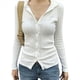 thumbnail image 3 of Camisas de Larga para Mujer, Blusas Informales con Botones, Atuendos Casuales S, 3 of 10