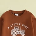 thumbnail image 6 of Karoyedx Kids Clothes Boys Toddler Baby Boy Fall Winter Clothes Crewneck Sweatshirt Long Sleeve Shirt and Pants Cute Boys Outfits Brown Size,18-24 Months, 6 of 6