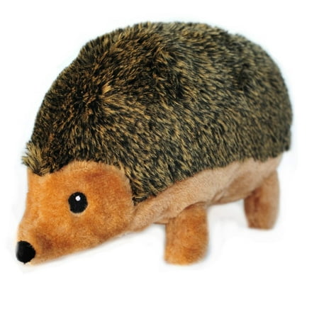 ZippyPaws Hedgehog Squeaky Plush Soft and Flurry Dogs Toy Brown X-Large 12 inch