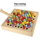 thumbnail image 4 of Juego de cuentas de tablero de madera ANGGREK Juego de pesca magnético 2 en 1 seguro para preescolar, 4 of 8