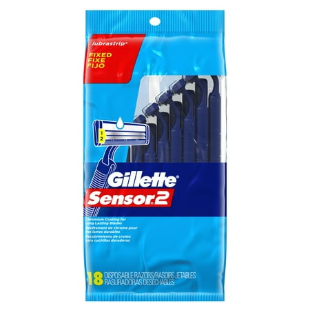 Gillette Sensor2 Disposable Razor, 18 Count (Best Men's Disposable Razor)