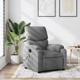 thumbnail image 1 of vidaXL Massage Recliner Chair Light Grey Fabric, 1 of 5