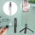 thumbnail image 3 of Trépied Selfie Léger Bluetooth pour Android Ios Diffusion en Continu Voyage Blanc, 3 of 5