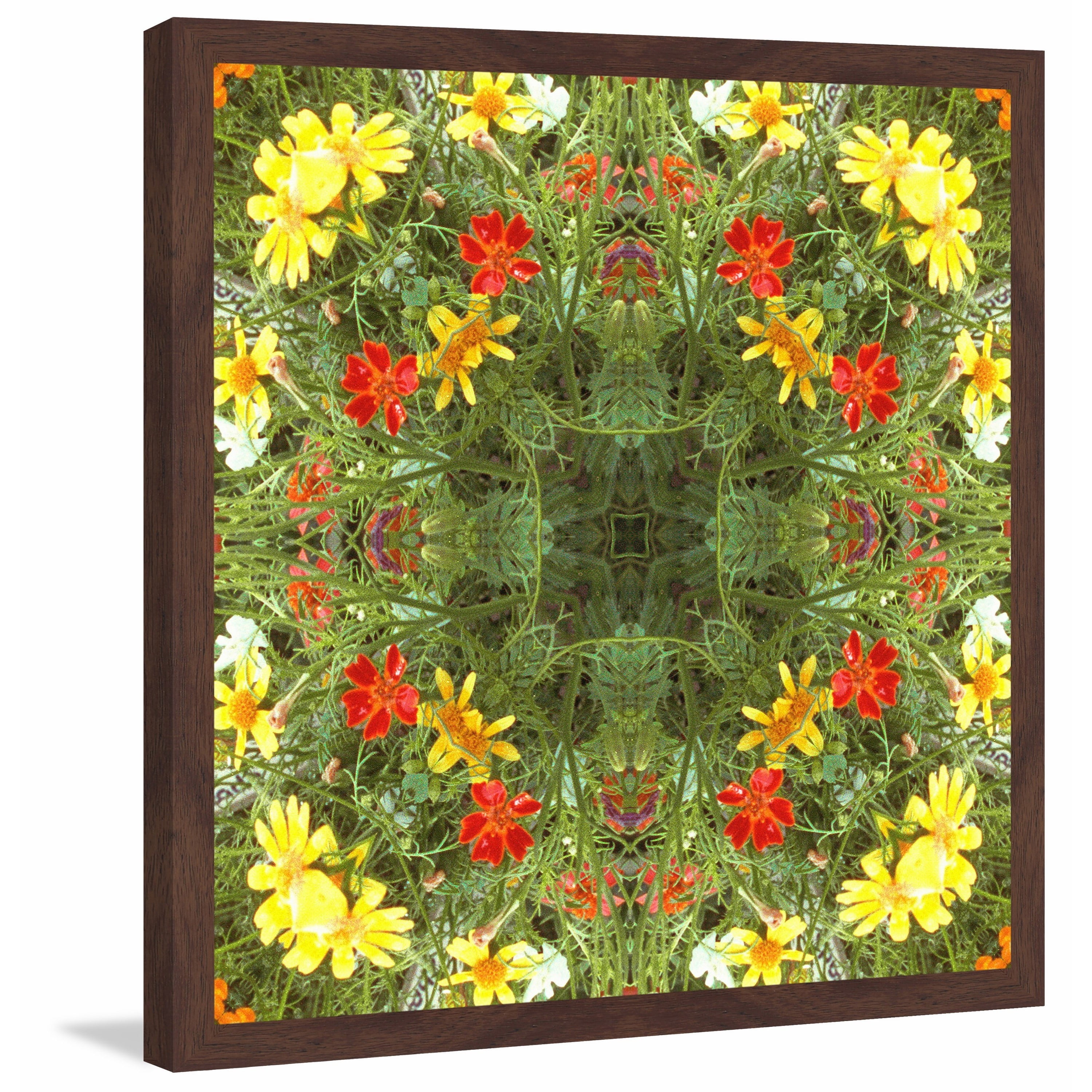 "Mandala Marigold" Framed Painting Print