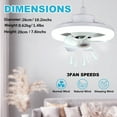 thumbnail image 6 of Topchances 10" Mini Ceiling Fans with Lights and Remote Control, 6 of 8