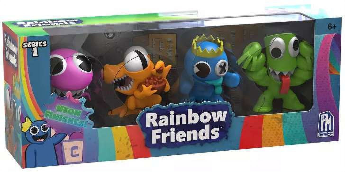 Rainbow Friends Purple, Orange, Green & Blue Figure 4-Pack (Neon