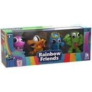 Rainbow Friends Purple, Orange, Green & Blue Figure 4-Pack (Neon Finishes!)