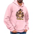 thumbnail image 3 of VBTAPA Mens Thanksgiving Hoodie Funny Turkey Print Hooded Sweatshirt Novelty Holiday Graphic Hoodies Long Sleeve Drawstring Pullover Sweatshirts with Kangaroo Pocket Pink XXL, 3 of 5