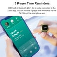 thumbnail image 4 of Tignapoo Smart LED Counter Ring for Muslims - Bluetooth 5.1, OLED Display, USB Rechargeable, Vibration Alert, 4 Colors, Lightweight Design with 40mAh Battery, Ideal Gift for Prayer Tracking (Graphite, 4 of 6