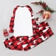 thumbnail image 4 of Conjunto navideño de moda para padres e hijos, pijama con estampado a cuadros para el hogar, cuello redondo, manga larga, conjunto de dos piezas para niños, blusa y pantalones de poliéster para niños, 4 of 5