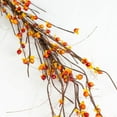 Artificial Wispy Orange Bittersweet and Twig Fall Garland Faux