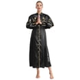 thumbnail image 1 of Manyakai Robe de Graduation pour Femmes, Robe de Juge et de Pasteur, Manches Longues, Thème Halloween, Fête, Performance, Noir 3TG, 1 of 7