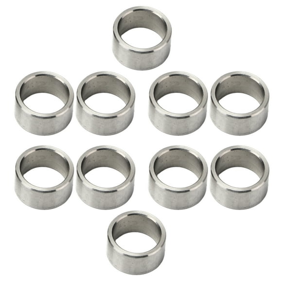 Juego de accesorios de hardware de acero inoxidable de 10 piezas con espaciador de arandela de 15 mm de diámetro exterior y 12 mm de diámetro interior, kit 3515-0015-0080