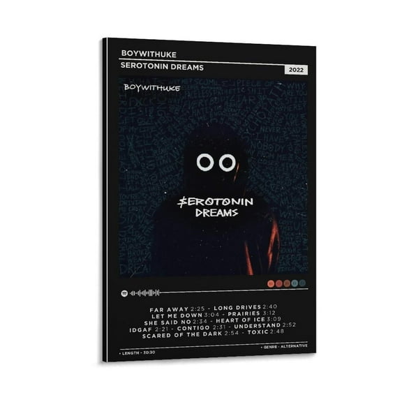 BoyWithUke - Serotonin Dreams 2-1 (1) Canvas Poster Bedroom Decoration Landscape Office Valentine's Birthday Gift