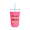 Hot Pink, variant on Neoprene Iced Coffee Cup Cooler, Lower Your Expectations, Raise Your Iced Coffee, Gift and Party Favor Drinkware Ideas, Drink Accessory (White)
