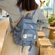 thumbnail image 3 of Mochila pequeña para mujer, Mochila escolar de nailon resistente al agua, bolso informal japonés para chica joven, 3 of 4