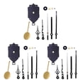 thumbnail image 4 of maskred 11 Pièces Horloge Murale Mécanisme de Remplacement Outils Quartz Réparation Arbre Noir 3Set, 4 of 6