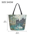 thumbnail image 5 of Large Canvas Bag 13.5x5.1x15 Inch Canvas Bag Shopping Canvas Bag Suitable For Outing Shopping Travel Out Of Large Capacity Storage Mountain Deer, 5 of 9