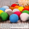thumbnail image 5 of Unique Bargains Wool Felt Balls Beads Woolen Fabric 3cm 30mm Light Yellow for Home Crafts 10Pcs, 5 of 5