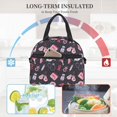 thumbnail image 4 of Balery Breast Cancer Awareness1 Bolsa de Almuerzo Impresa, Caja de Almuerzo Reutilizable, Bolsa Térmica Aislada para Almuerzo, Bolsa Antiderrames, 4 of 7