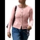 thumbnail image 2 of Suéter Tipo Cárdigan de Punto con Botones, Larga y Cuello Redondo para Mujer Rosa XL, 2 of 7