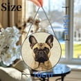 thumbnail image 3 of French Bulldog Stained Glass Suncatcher Colored Handmade Window Hangings Glass Suncatcher Crafts Kits for Indoor Garden Christmas Decor and Memorial 16x16cm(3), 3 of 7